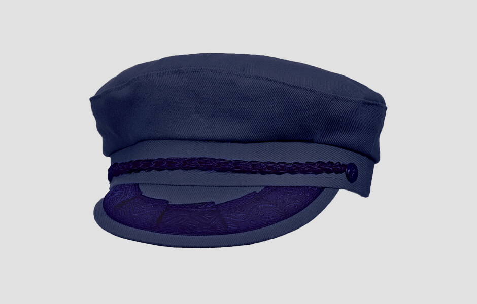 Navy blue fishermans hat