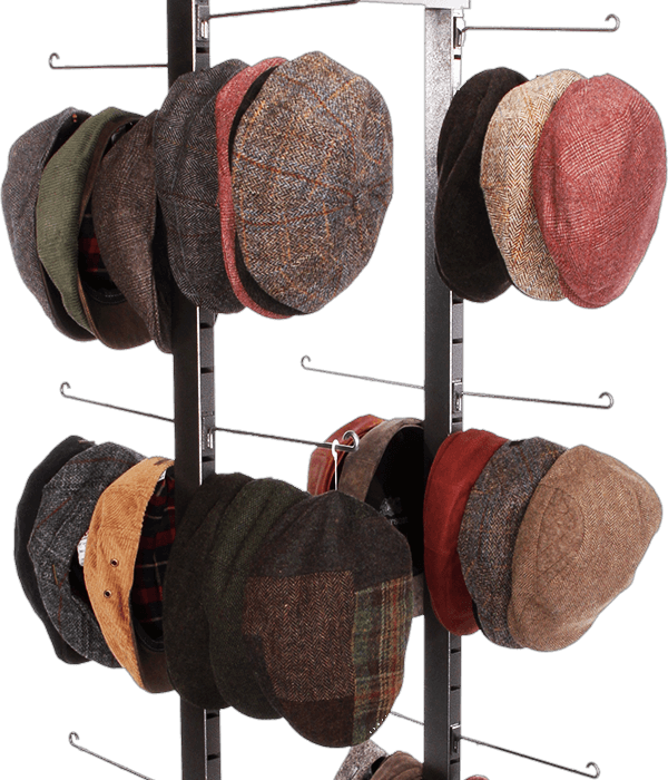 men's multi-colored cap hat rack